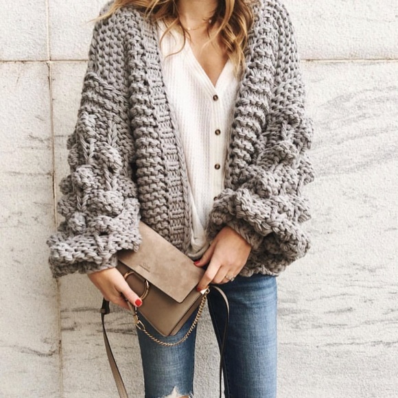 goodnight macaroon Sweaters - Pom Pom Cardigan